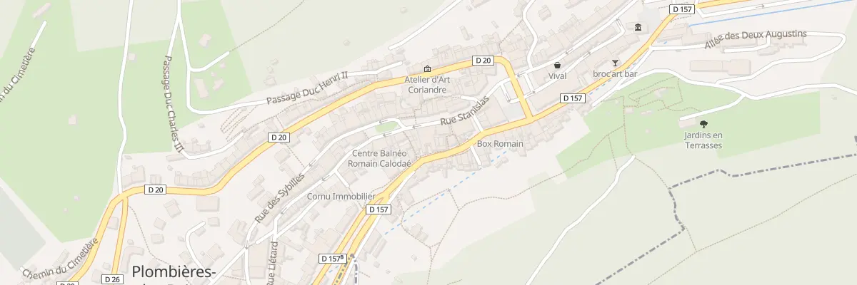 Plan du 9 Rue Stanislas à Plombières-les-Bains