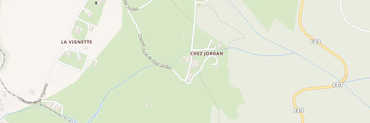 Plan du 388 Che chez Jordan à Draillant