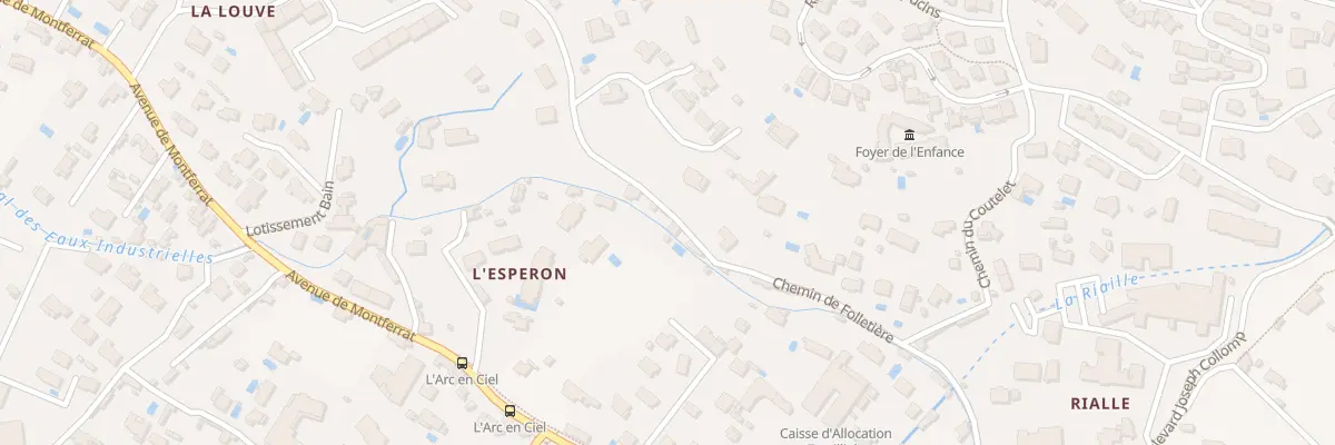 Plan du 379 Che Folletiere à Draguignan