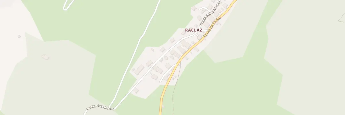 Plan du 6074 Raclaz à La Léchère