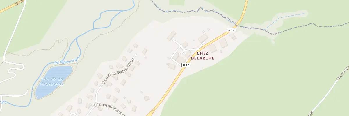 Plan du 91 Che de chez Delarche à Habère-Lullin