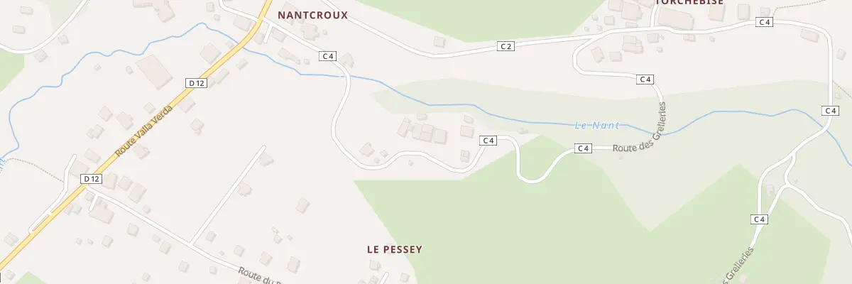 Plan du 313 Rte des Grelieries à Habère-Lullin