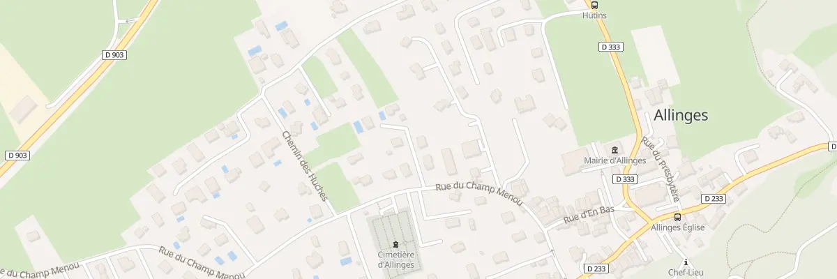 Plan du 184E Rue du champ menou à Allinges