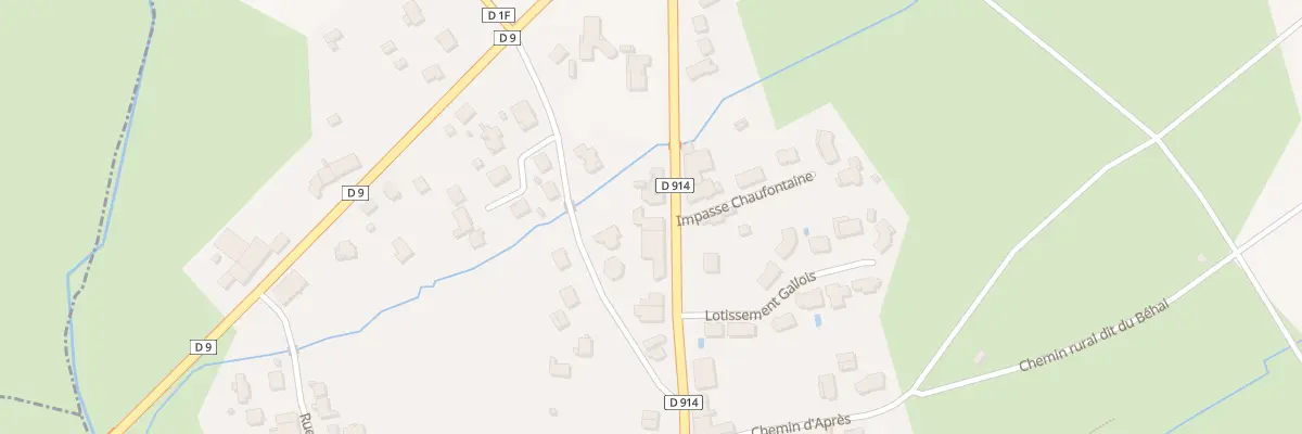 Plan du 14B Rue des Généraux Mangin à Xermaménil