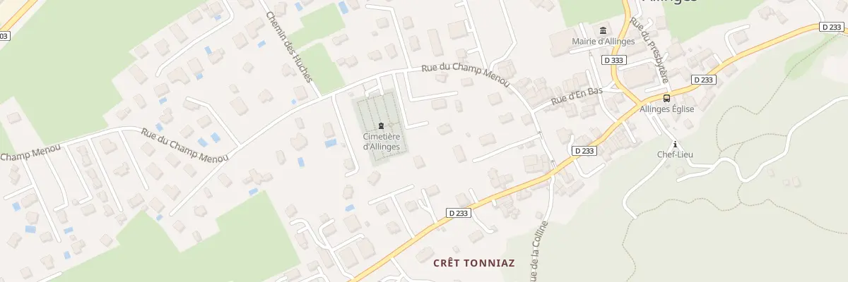 Plan du 185 Rue du champ menou à Allinges