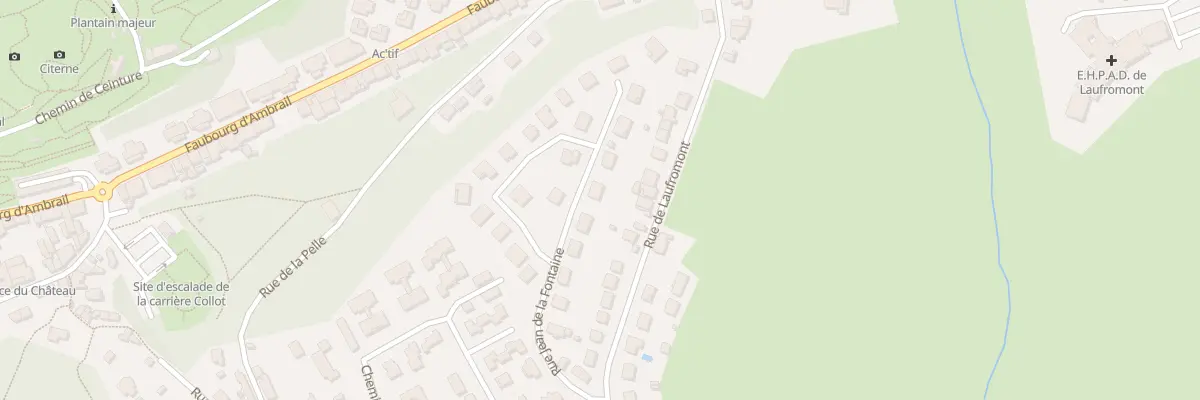Plan du 18 Rue Jean de la Fontaine à Épinal