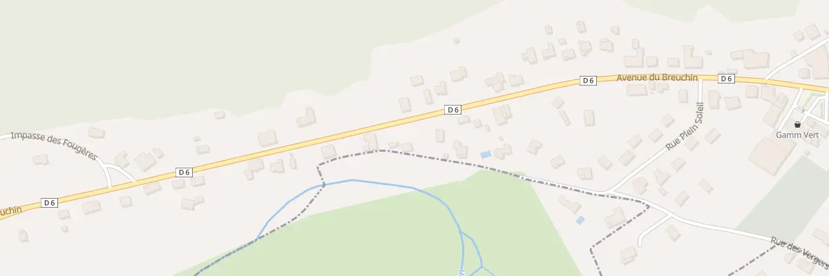 Plan du 29 Av du Breuchin à Breuchotte