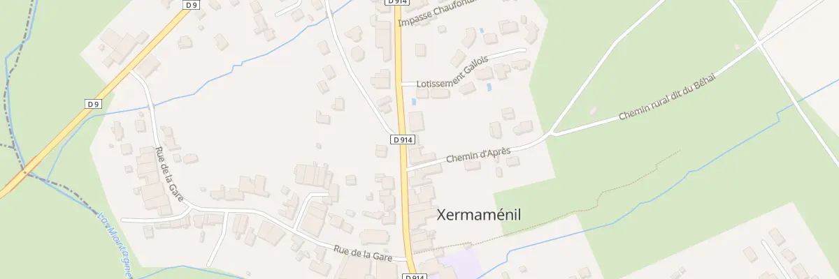Plan du 31 Rue des Généraux Mangin à Xermaménil