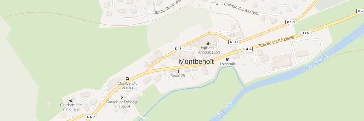 Plan du 10 Rue du Val Saugeais à Pays-de-Montbenoît