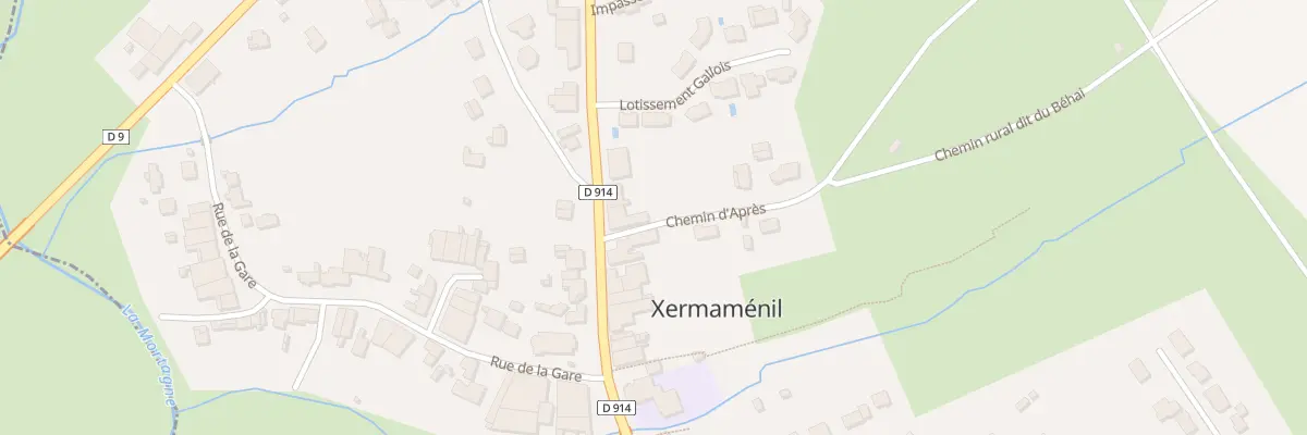 Plan du 2 Che d’Apre à Xermaménil