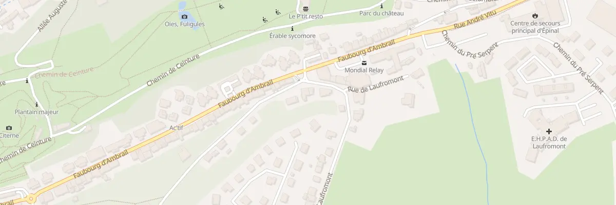 Plan du 2 Rue de Laufromont à Épinal