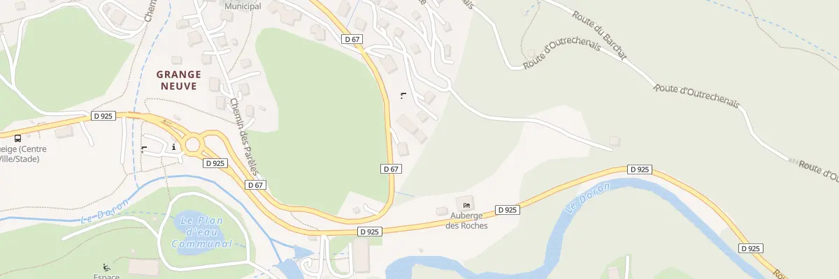 Plan du 370 Rue du Mirantin à Queige