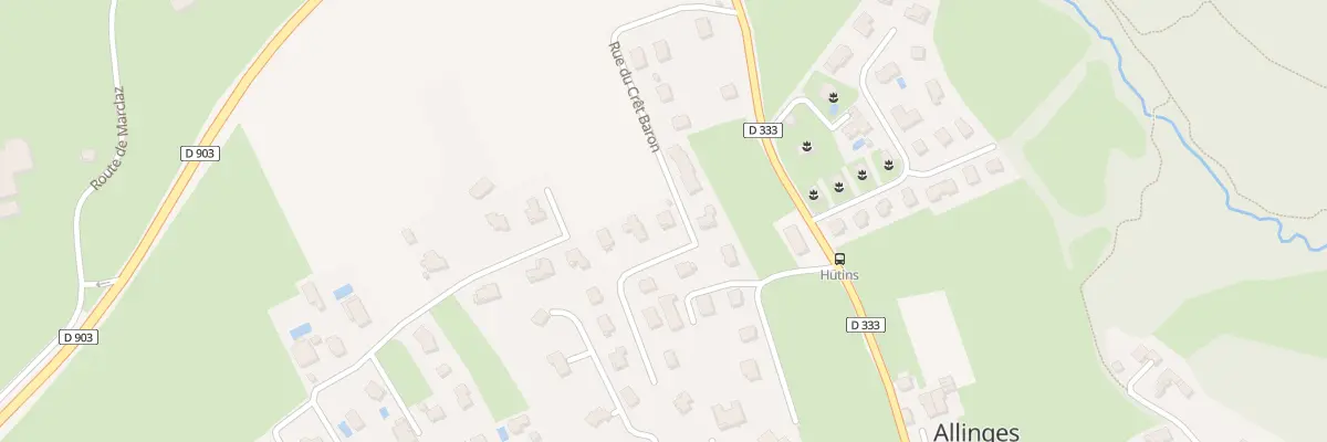 Plan du 464Q Rue du crêt baron à Allinges