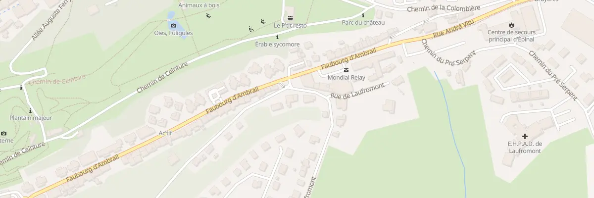 Plan du 4 Rue de Laufromont à Épinal