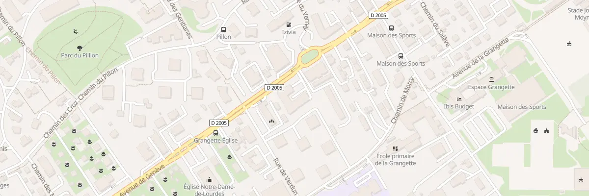 Plan du 92 Av du Gen de Gaulle à Thonon-les-Bains