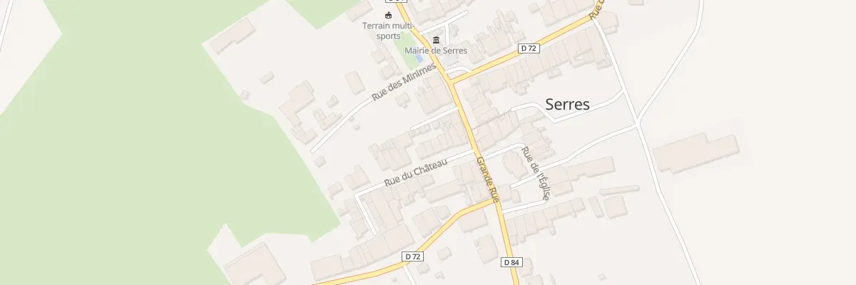 Plan du 10 Rue du Château à Serres