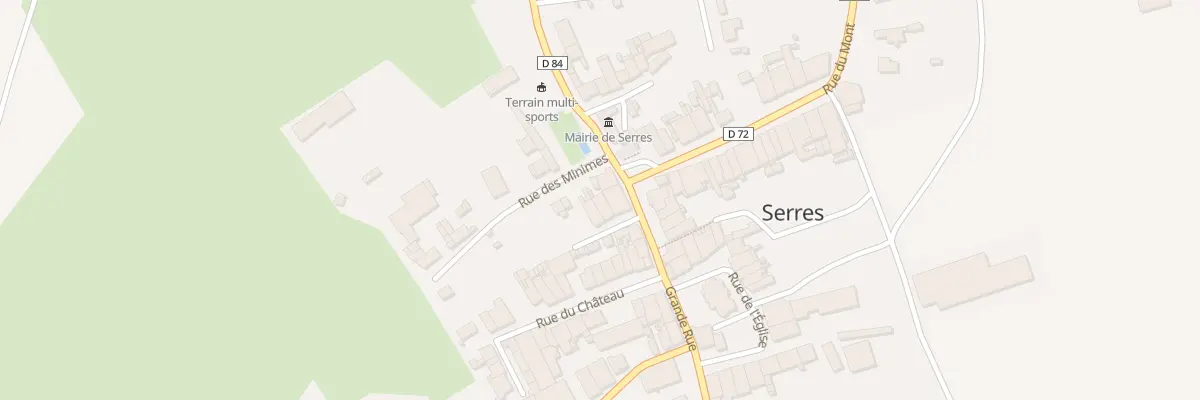 Plan du 2 Rue de la Cour à Serres