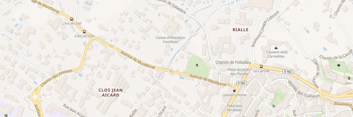 Plan du 204 Av de Montferrat à Draguignan