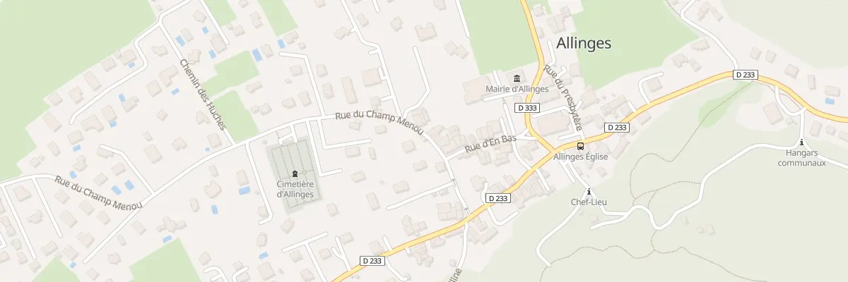 Plan du 25 Rue du champ menou à Allinges