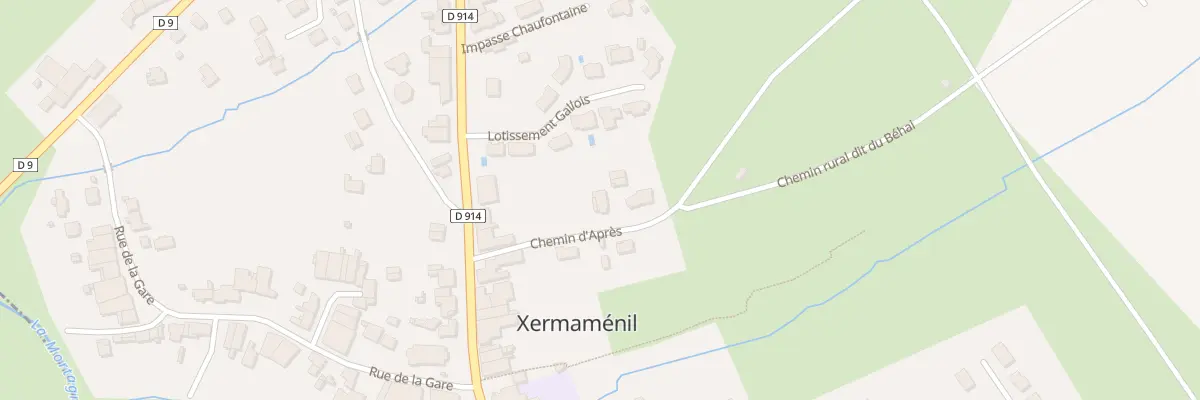 Plan du 7 Che d’Apre à Xermaménil