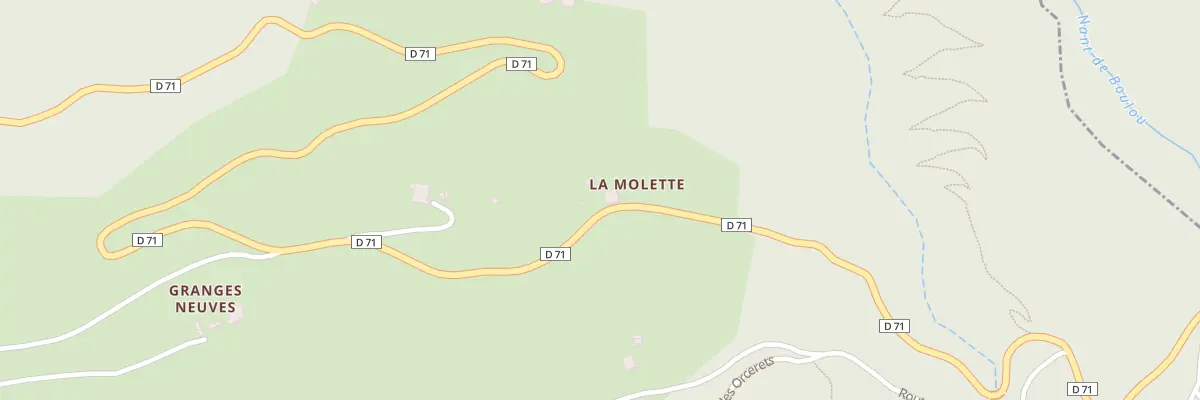 Plan du 9185 Montgombert à Ugine