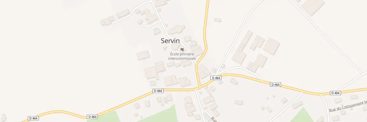 Plan du 1B Rue de l’Eglise à Servin