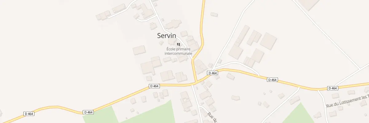 Plan du 1 Rue de l’Eglise à Servin