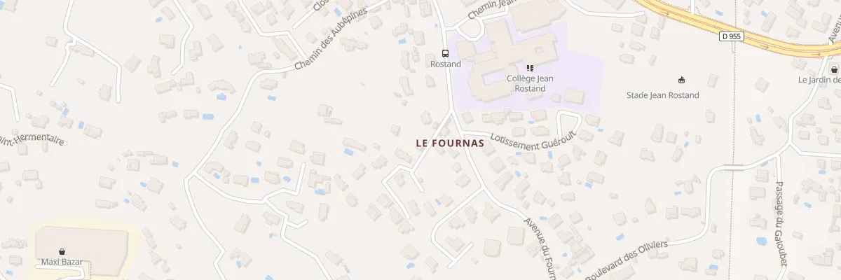 Plan du 9995 Av du Fournas à Draguignan