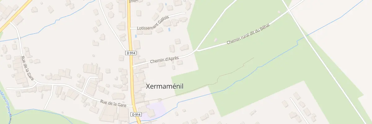 Plan du 6 Che d’Apre à Xermaménil