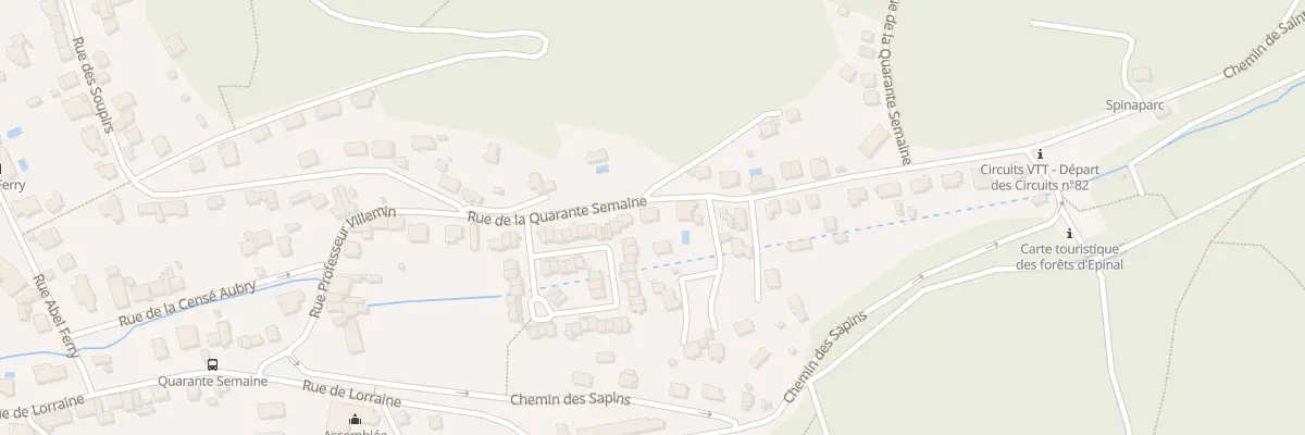 Plan du 50 Rue de la Quarante Semaine à Épinal