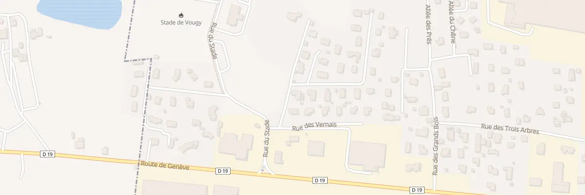 Plan du 2 Rue des Vernais à Vougy