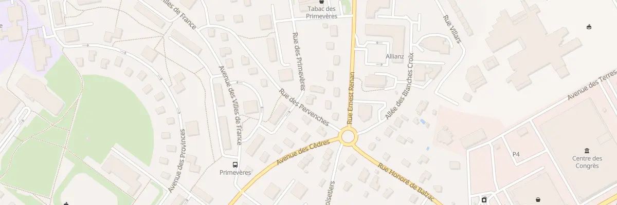Plan du 2 Rue des Primevères à Épinal
