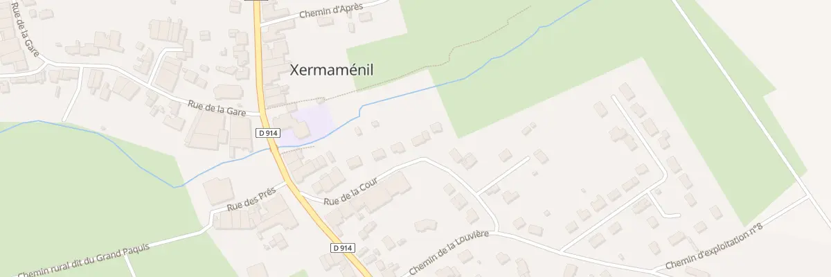 Plan du 5012 Rue de la Cour à Xermaménil