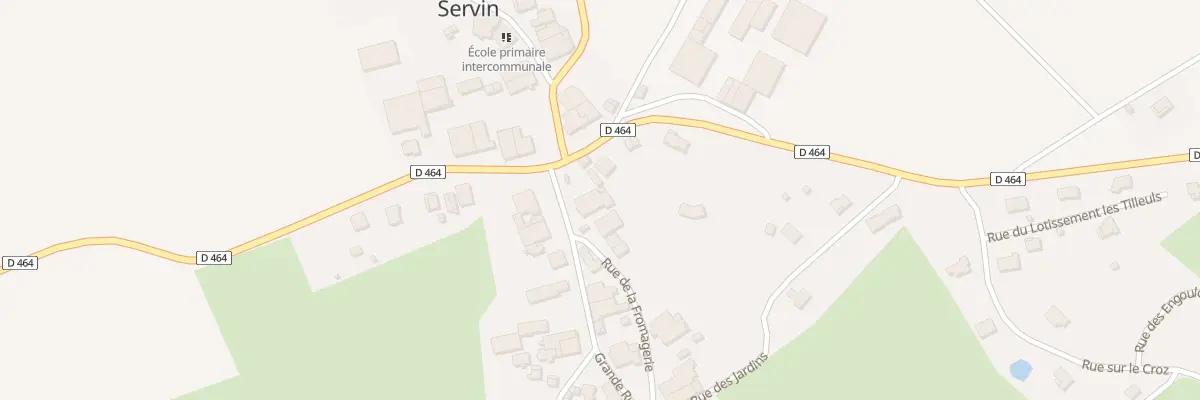 Plan du 1 Gr Grande Rue à Servin