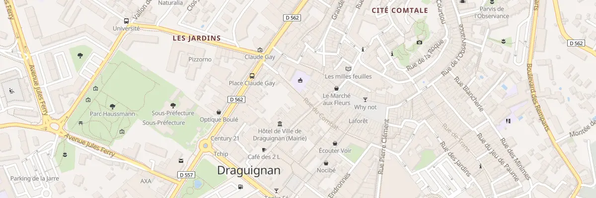 Plan du 78 Rue du Combat à Draguignan