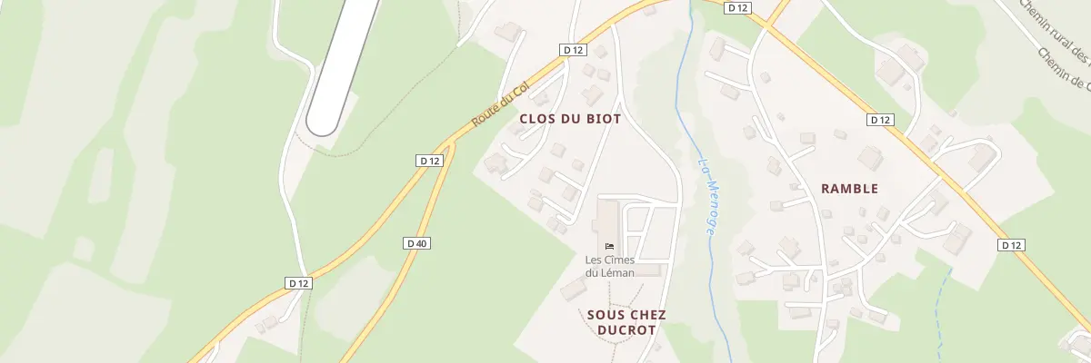 Plan du 114 Imp sous la Viarde à Habère-Poche