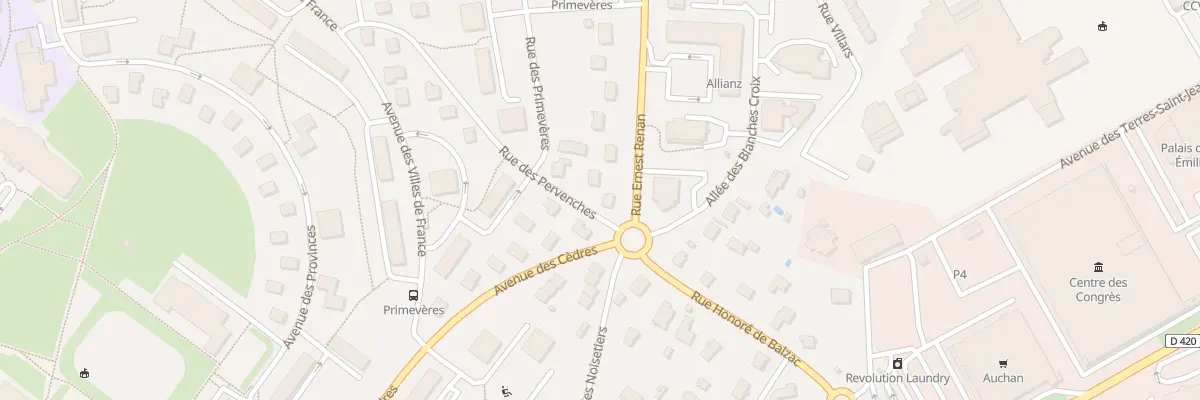 Plan du 1 Rue Ernest Renan à Épinal