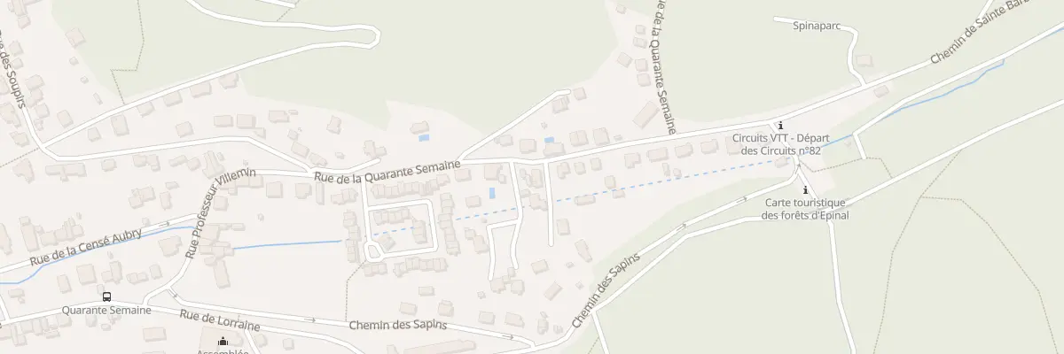 Plan du 62 Rue de la Quarante Semaine à Épinal