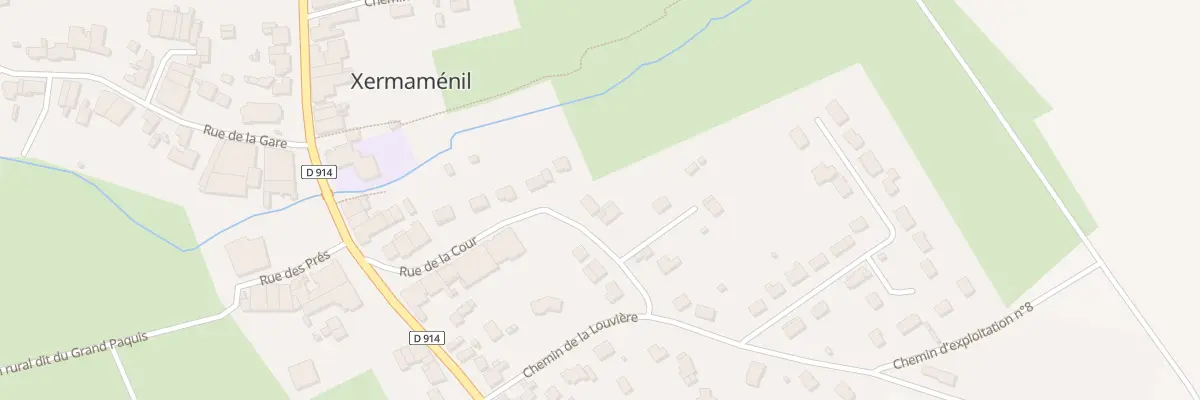 Plan du 23 Rue de la Cour à Xermaménil
