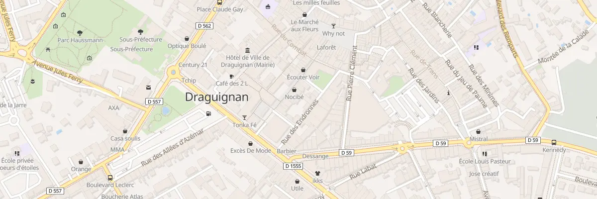 Plan du 19 Rue de la République à Draguignan