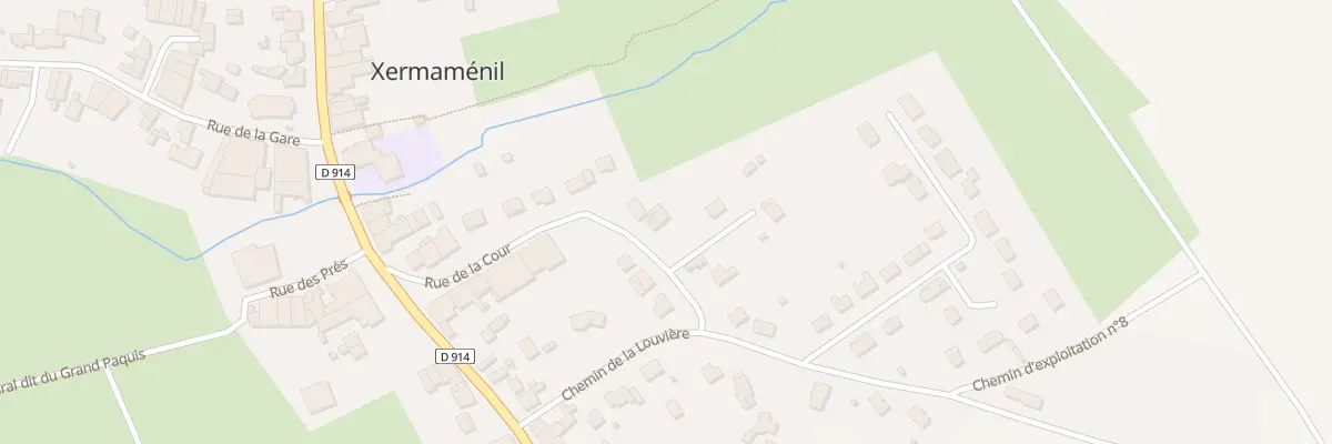 Plan du 25 Rue de la Cour à Xermaménil