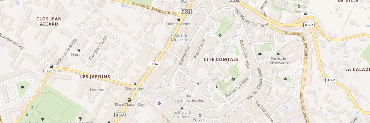 Plan du 33 Grande Rue à Draguignan