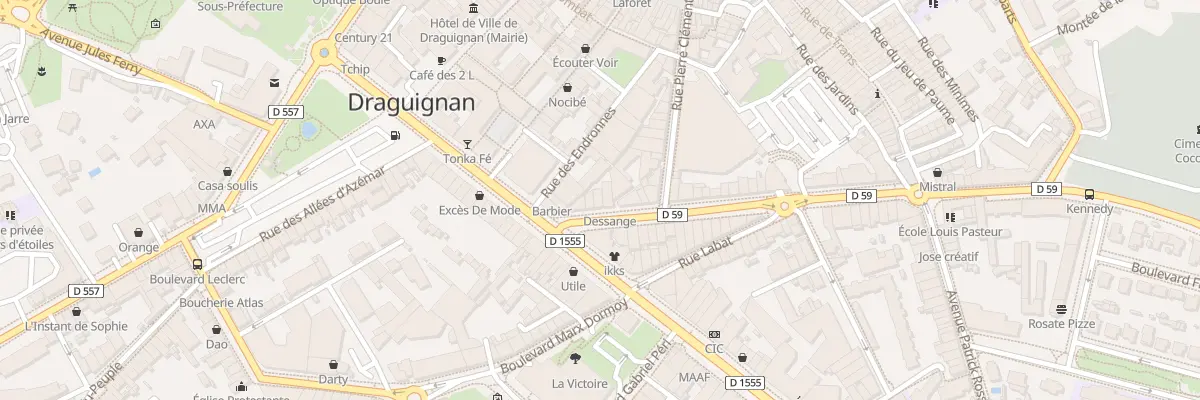 Plan du 36 Bd Jean Jaurès à Draguignan