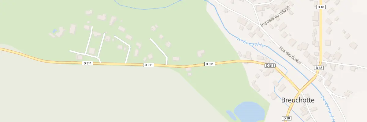 Plan du 14 Rue de Bouhay d’Amont à Breuchotte