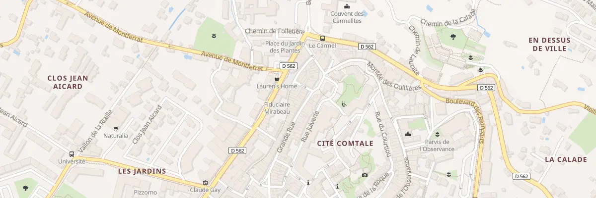 Plan du 8 Grande Rue à Draguignan