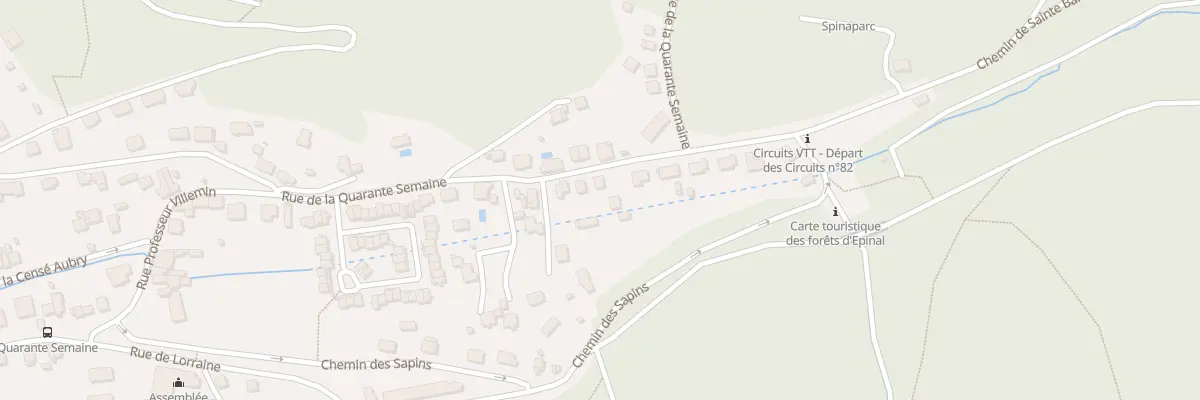 Plan du 74 Rue de la Quarante Semaine à Épinal