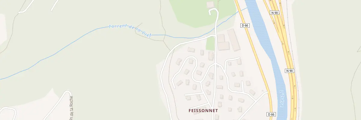 Plan du 380 Rte de Charmilly à La Léchère
