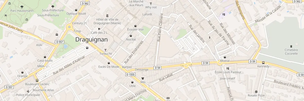 Plan du 16 Rue Pierre Clément à Draguignan