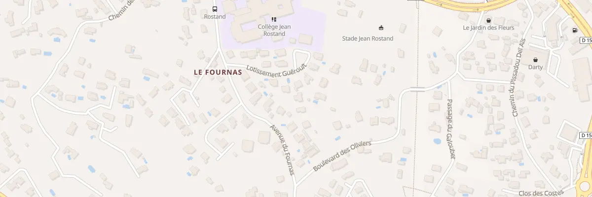 Plan du 447 Av du Fournas à Draguignan