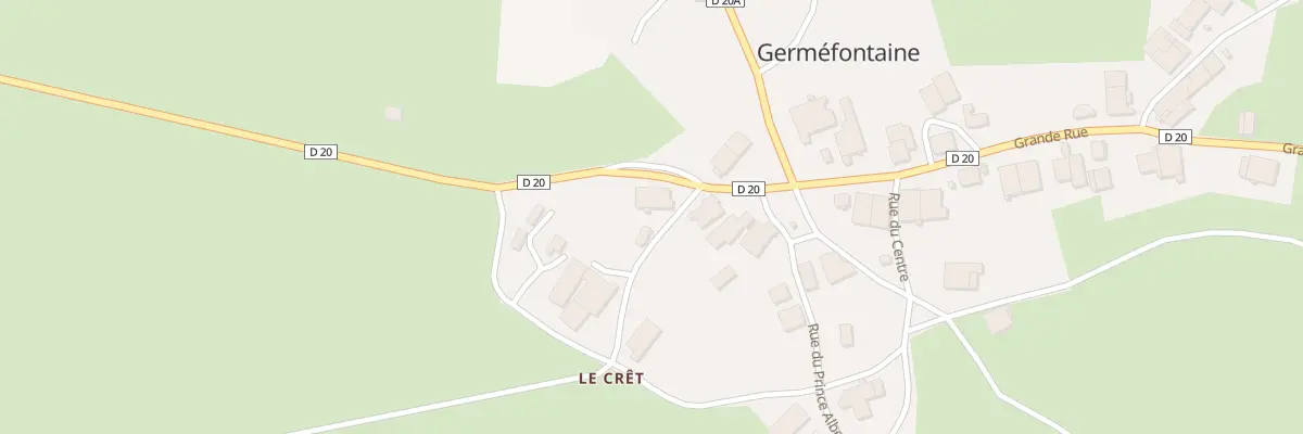 Plan du 2 Rue du Crêt à Germéfontaine
